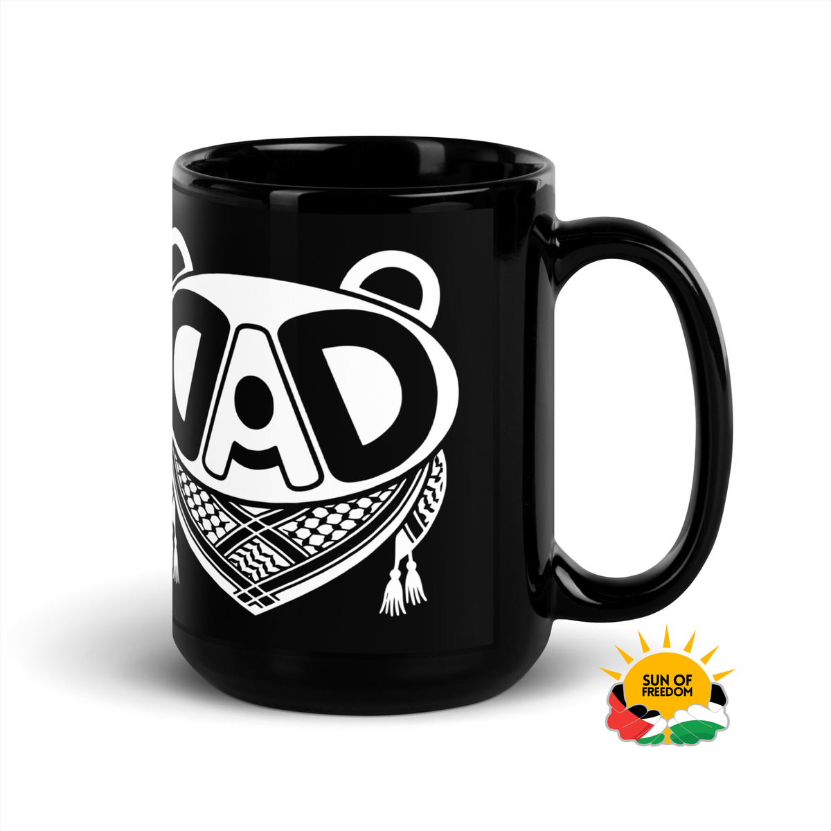 BABA BEAR Palestine Ceramic Mug by Warrior Ink Apparel