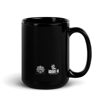 SEEDS OF PALESTINE black ceramic mug by Warrior Ink