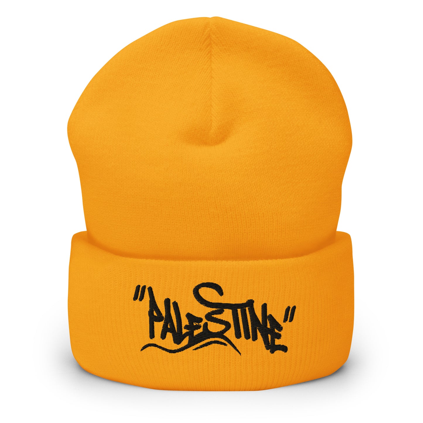 Palestine graffiti embroidered beanie by Warrior Ink Apparel