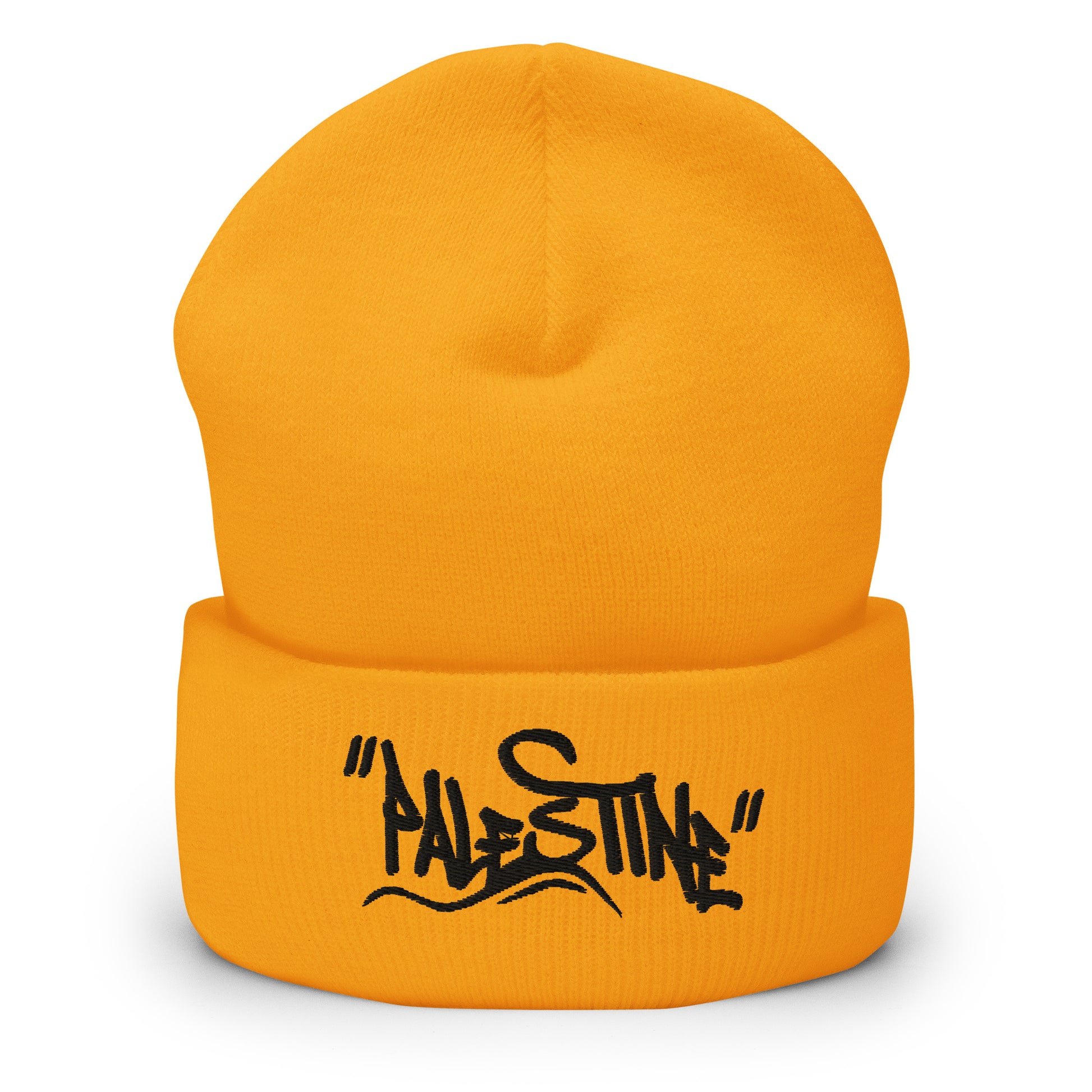Palestine graffiti embroidered beanie by Warrior Ink Apparel