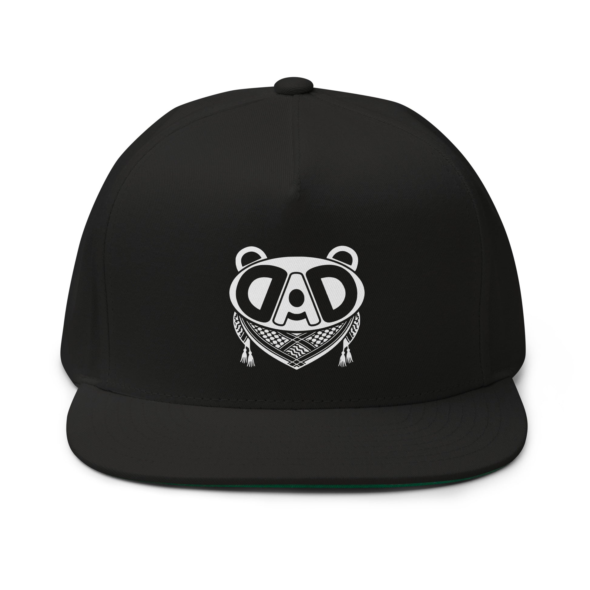 BABA BEAR Palestine Flat Bill Cap with DTF print by Warrior Ink Apparel