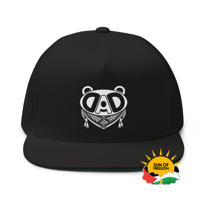 BABA BEAR Palestine Flat Bill Cap with DTF print by Warrior Ink Apparel