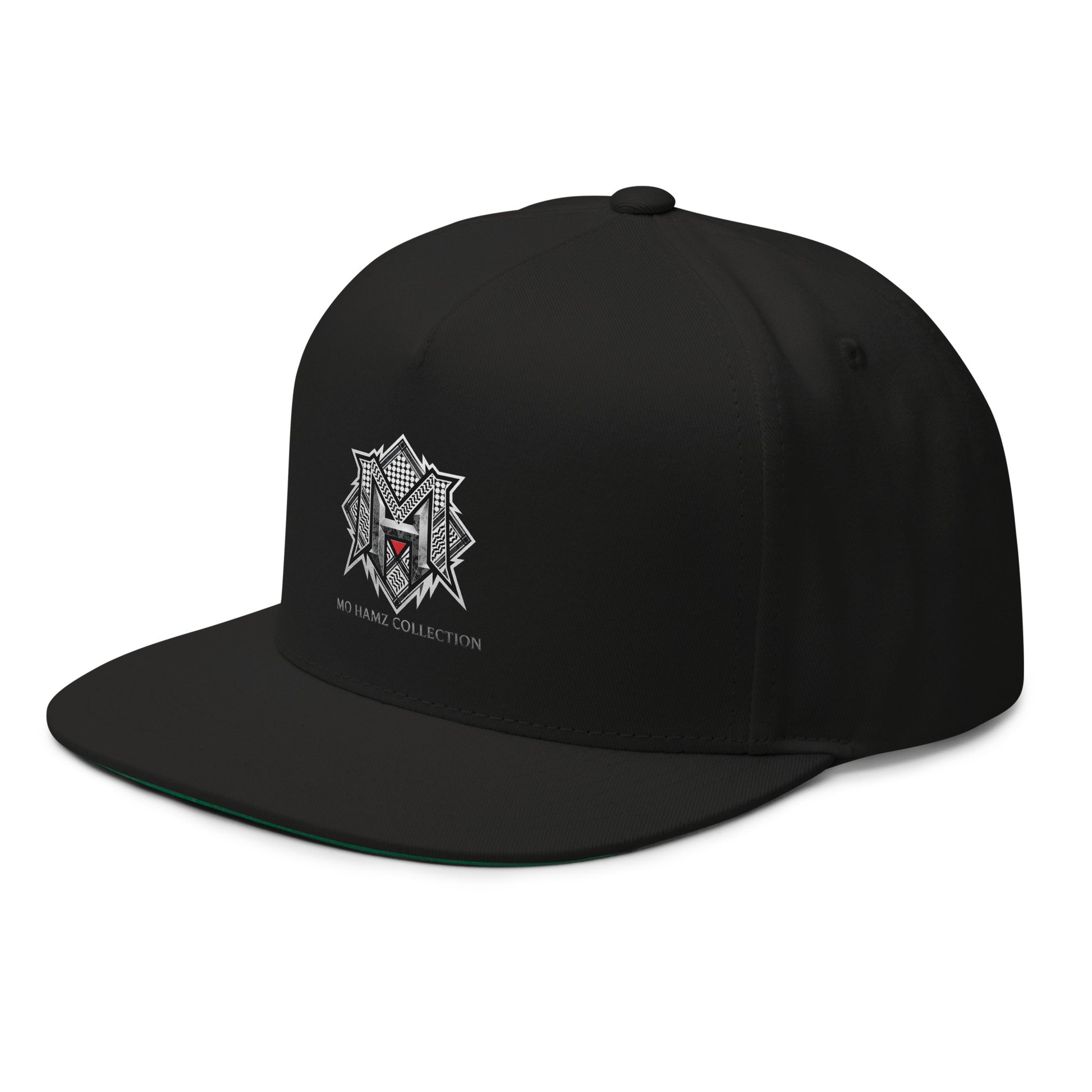 Mo Hamz Collection Palestine snapback cap with DTF crest print by Warrior Ink Apparel