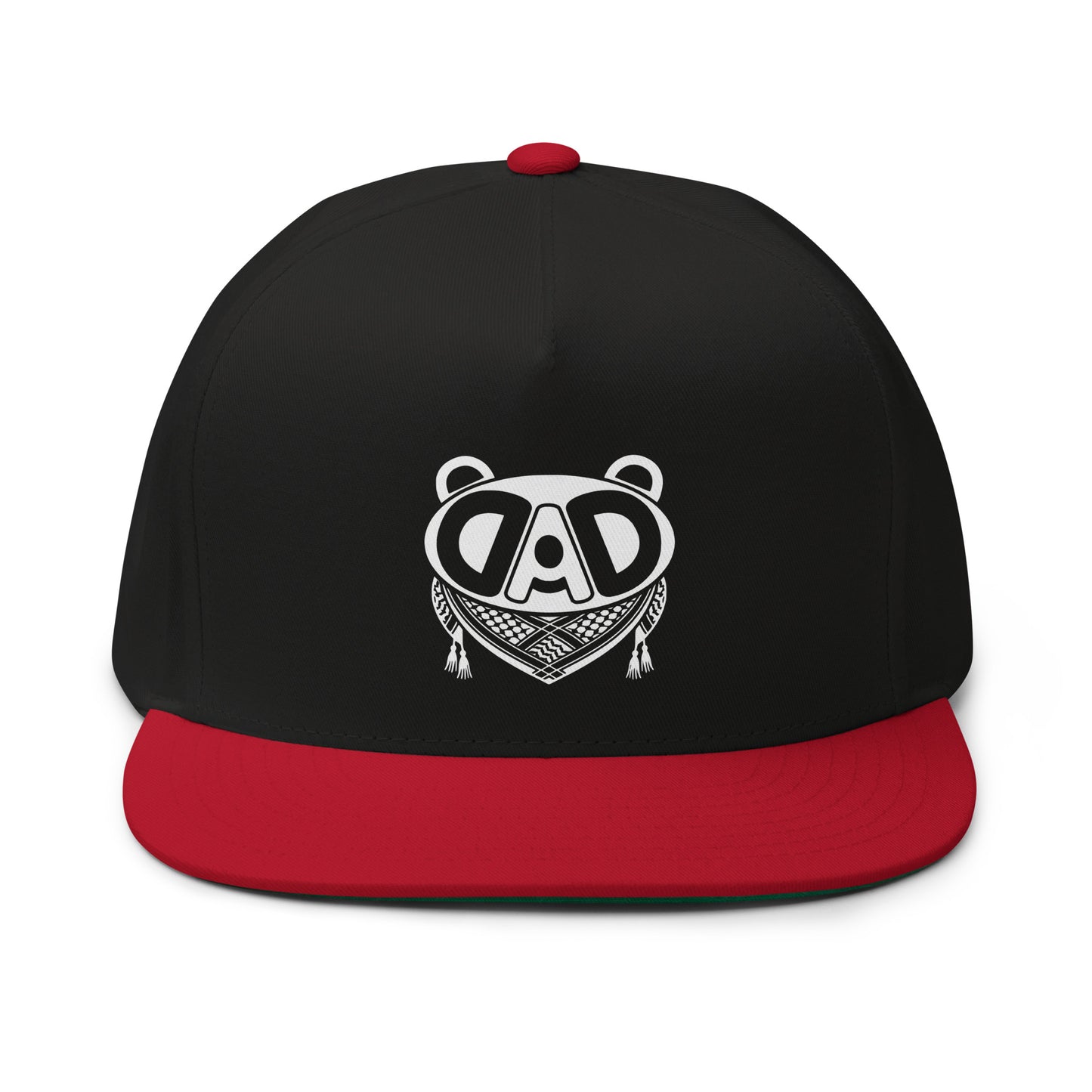 BABA BEAR Palestine Flat Bill Cap with DTF print by Warrior Ink Apparel