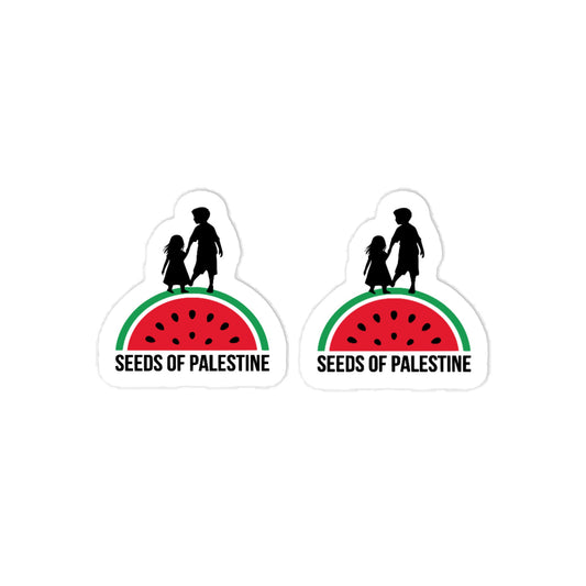 SEEDS OF PALESTINE kiss-cut vinyl sticker by Warrior Ink