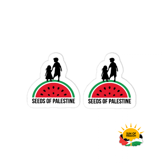 SEEDS OF PALESTINE kiss-cut vinyl sticker by Warrior Ink