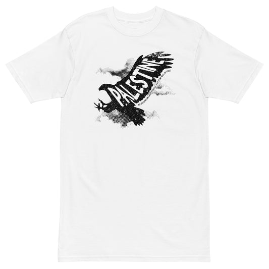 Free Palestine Eagle premium heavyweight tee by Warrior Ink Apparel