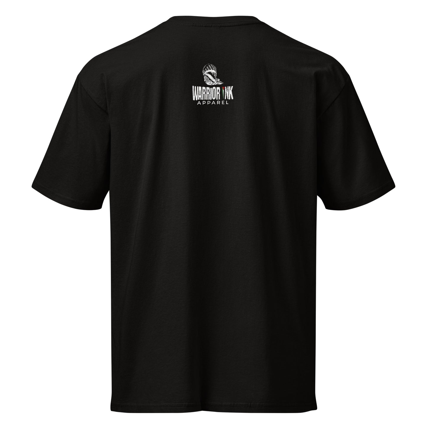 Layered Palestine t-shirt with clean typography design. Soft, durable, and built for everyday streetwear.