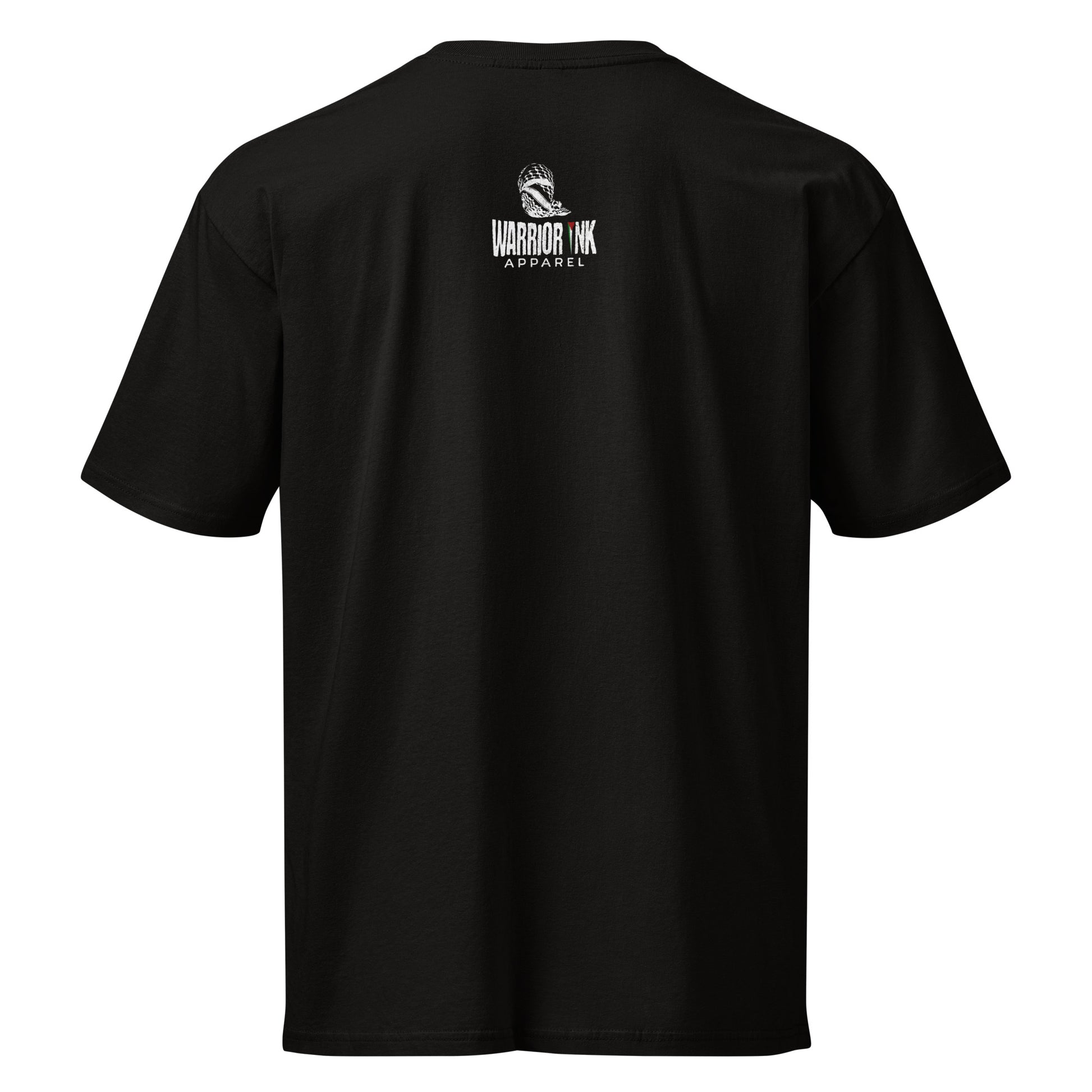 Layered Palestine t-shirt with clean typography design. Soft, durable, and built for everyday streetwear.
