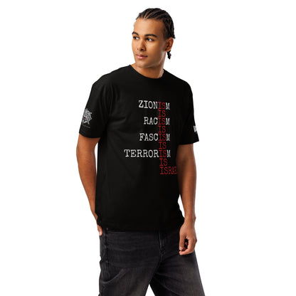 ZIONISM IS RACISM Palestine resistance graphic tee by Warrior Ink