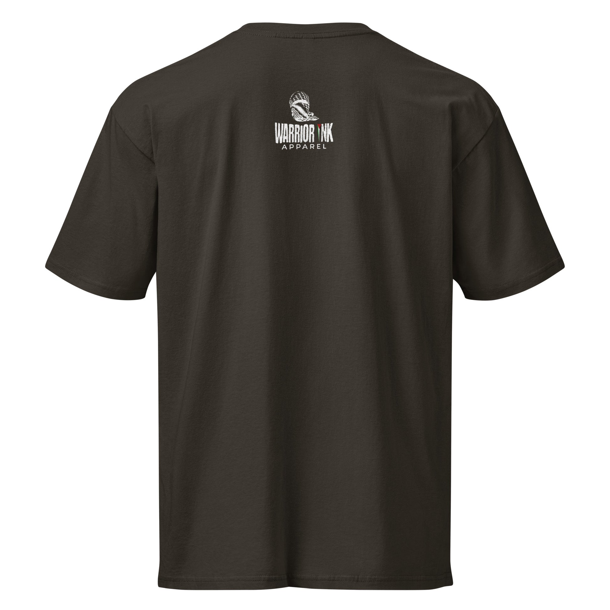 Layered Palestine t-shirt with clean typography design. Soft, durable, and built for everyday streetwear.