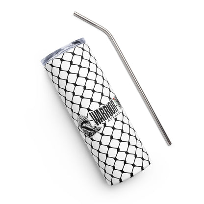 To Resist Is To Love keffiyeh stainless steel 20 oz tumbler with metal straw