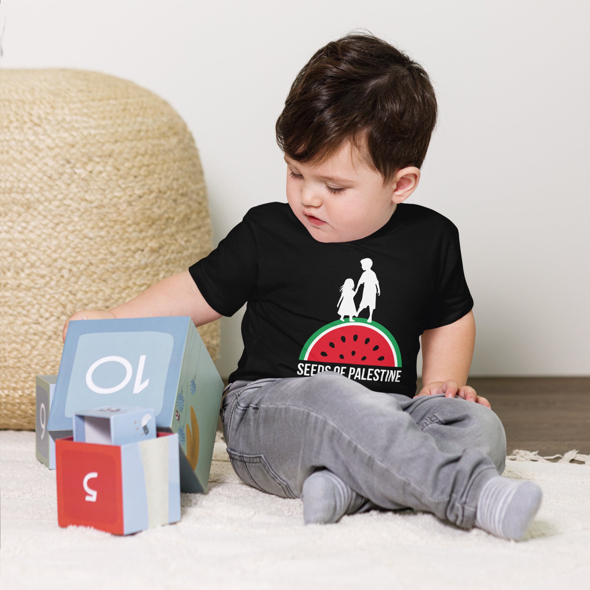 SEEDS OF PALESTINE Toddler Graphic Tee by Warrior Ink Apparel