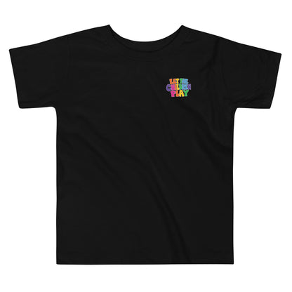 LET THE CHILDREN PLAY toddler Palestine graphic tee by Warrior Ink