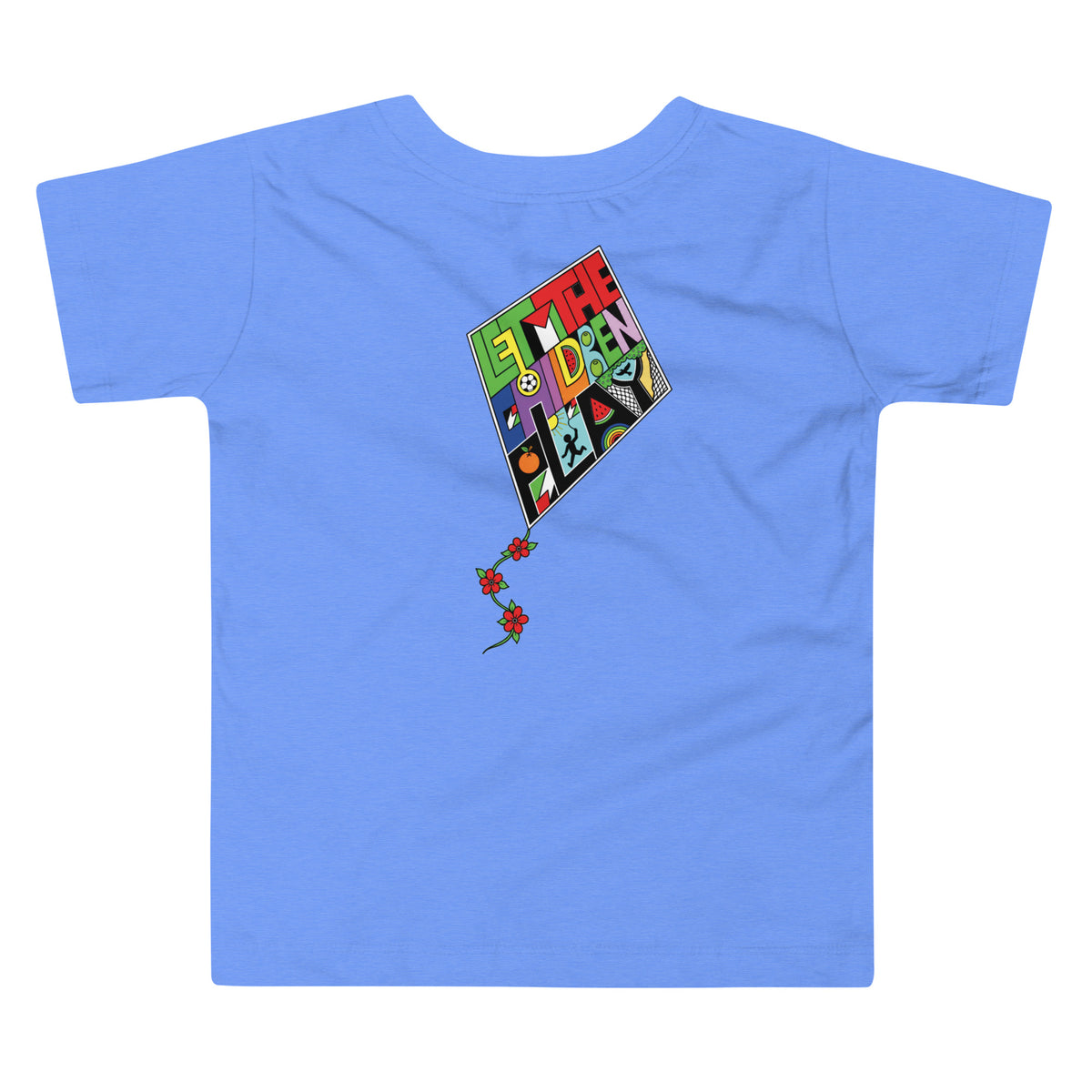 LET THE CHILDREN PLAY toddler Palestine graphic tee by Warrior Ink