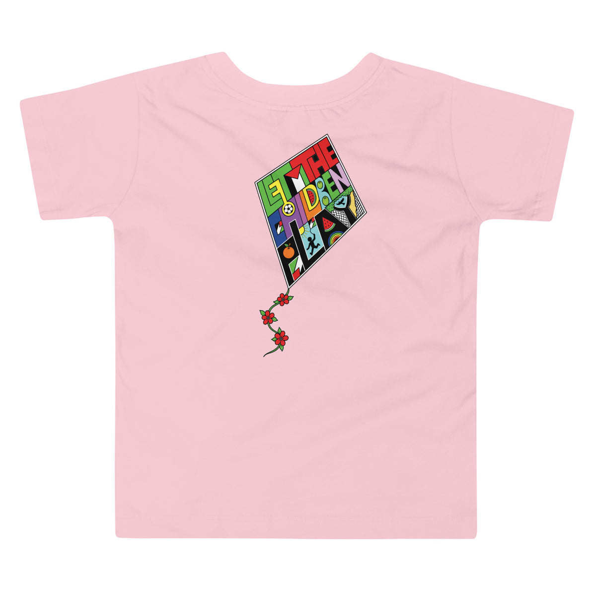 LET THE CHILDREN PLAY toddler Palestine graphic tee by Warrior Ink