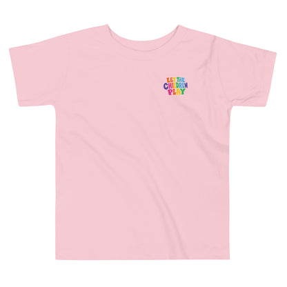 LET THE CHILDREN PLAY toddler Palestine graphic tee by Warrior Ink