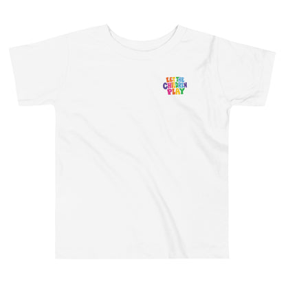 LET THE CHILDREN PLAY toddler Palestine graphic tee by Warrior Ink