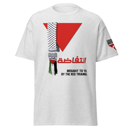 Red Triangle Palestinian Flag T-Shirt – Classic Fit for Men