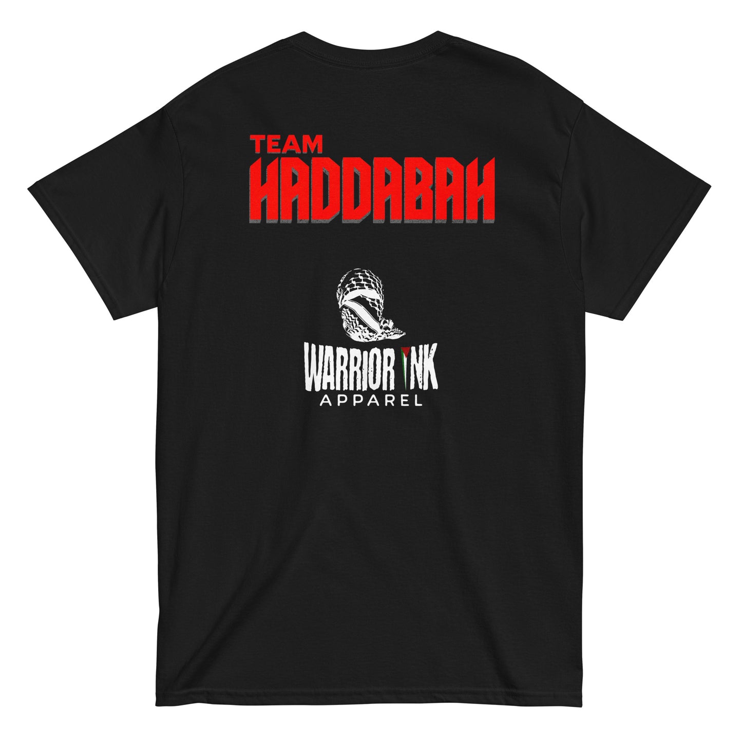 El Toro Arabe Team Haddabah boxing collaboration tee front and back design