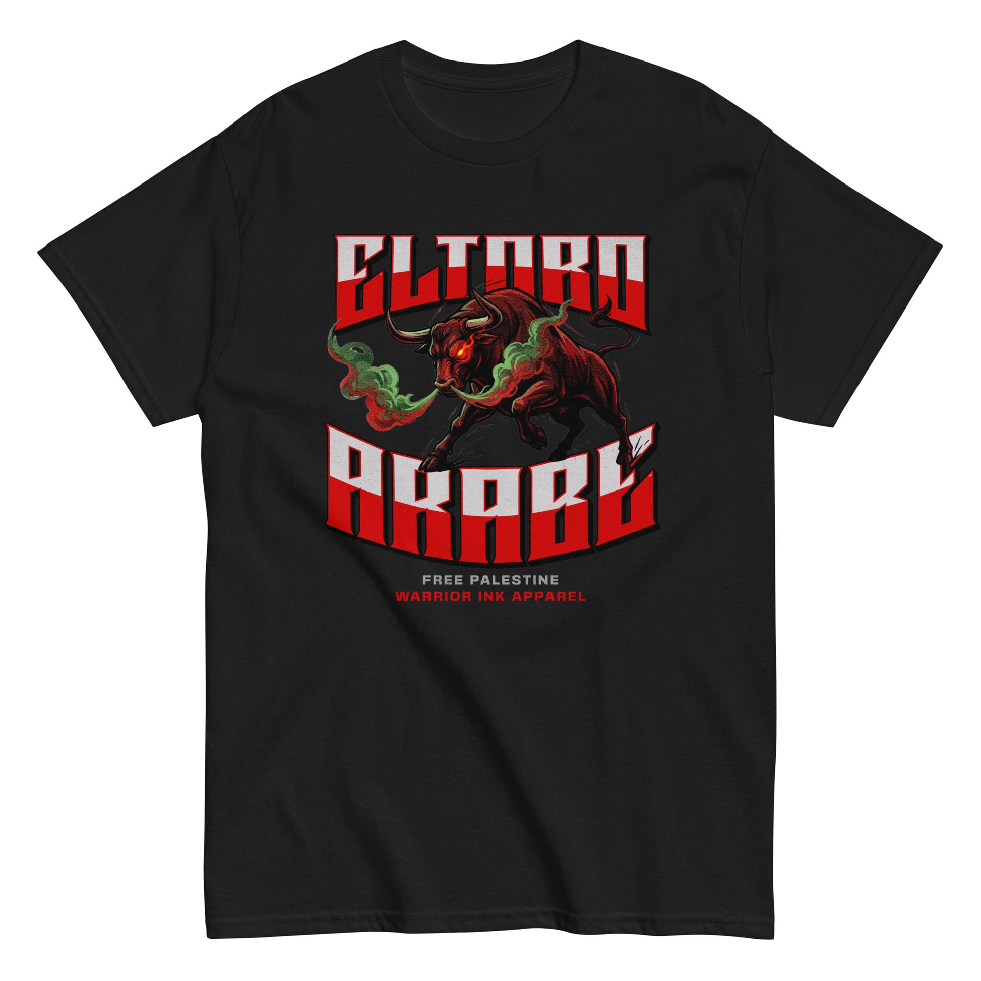 El Toro Arabe Team Haddabah boxing collaboration tee front and back design