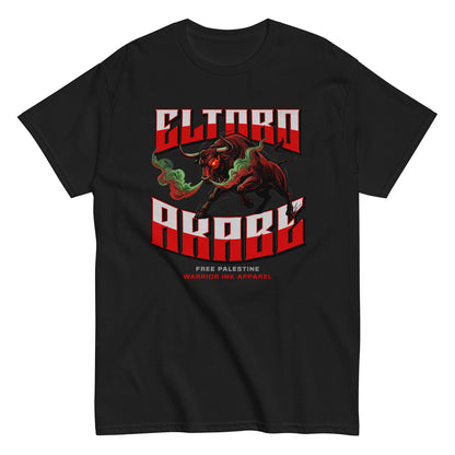 El Toro Arabe Team Haddabah boxing collaboration tee front and back design