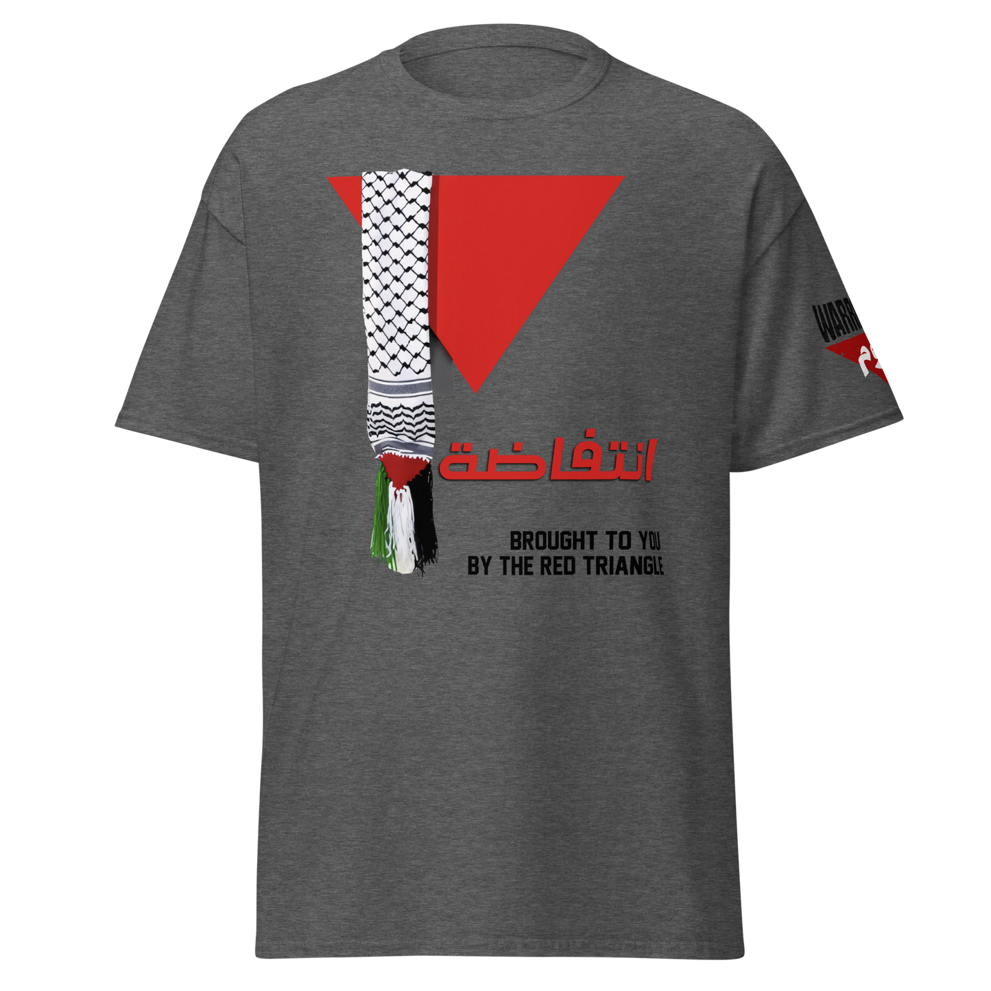 Red Triangle Palestinian Flag T-Shirt – Classic Fit for Men