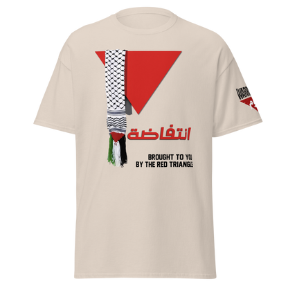 Red Triangle Palestinian Flag T-Shirt – Classic Fit for Men