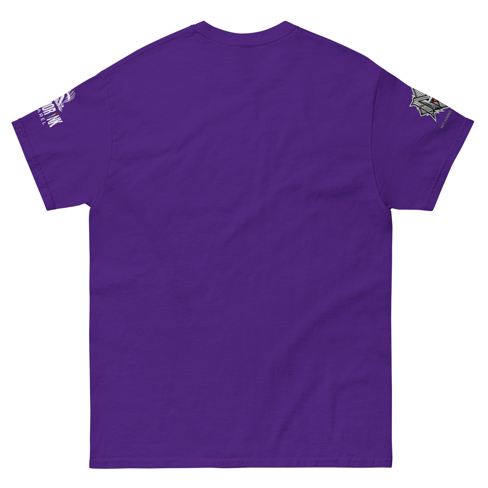 Black GENOCIDING ETHNO-STATE Palestine protest graphic tee from the Mo Hamz Collection