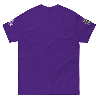 Black GENOCIDING ETHNO-STATE Palestine protest graphic tee from the Mo Hamz Collection