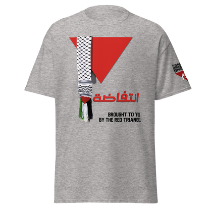 Red Triangle Palestinian Flag T-Shirt – Classic Fit for Men