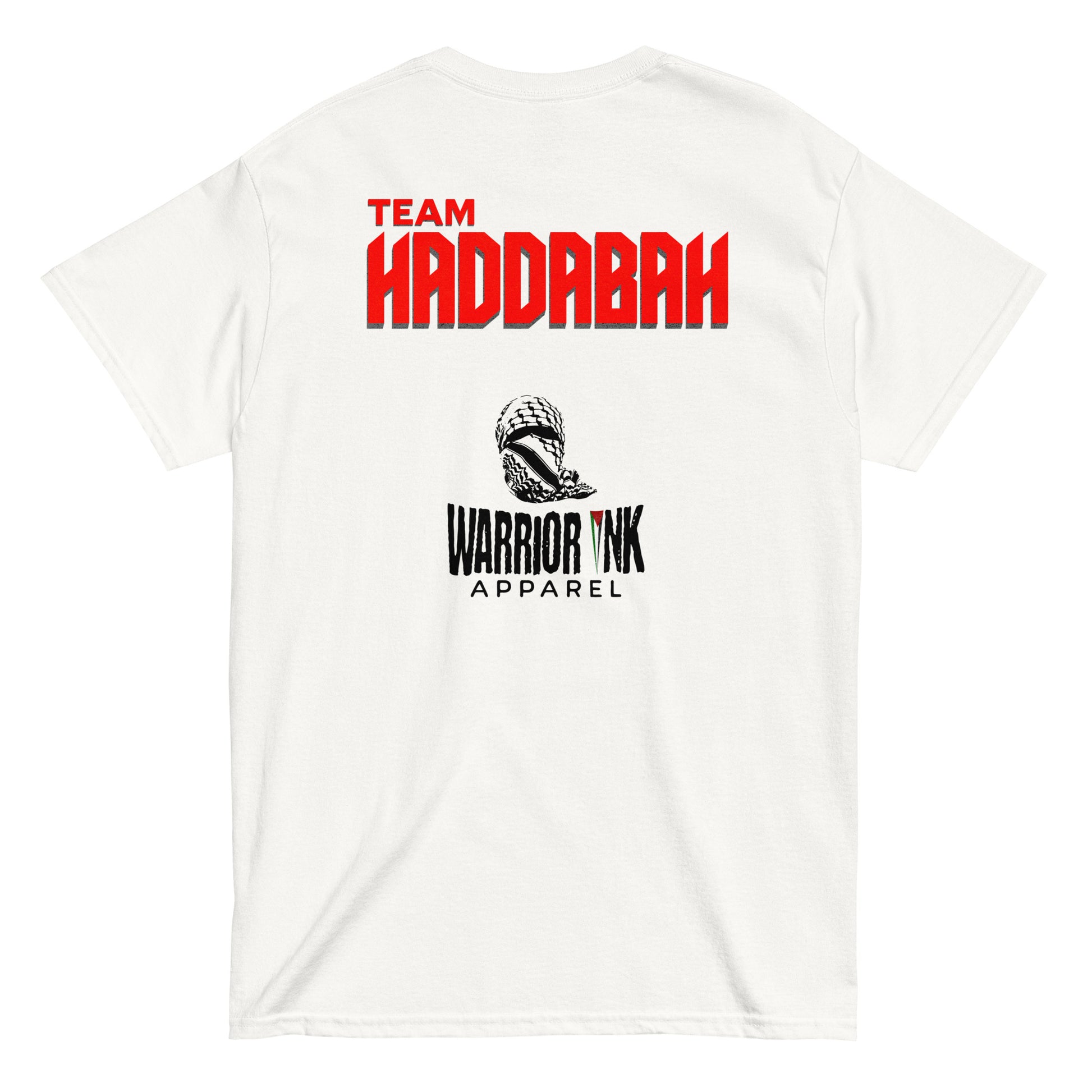 El Toro Arabe Team Haddabah boxing collaboration tee front and back design
