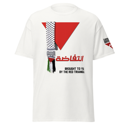 Red Triangle Palestinian Flag T-Shirt – Classic Fit for Men