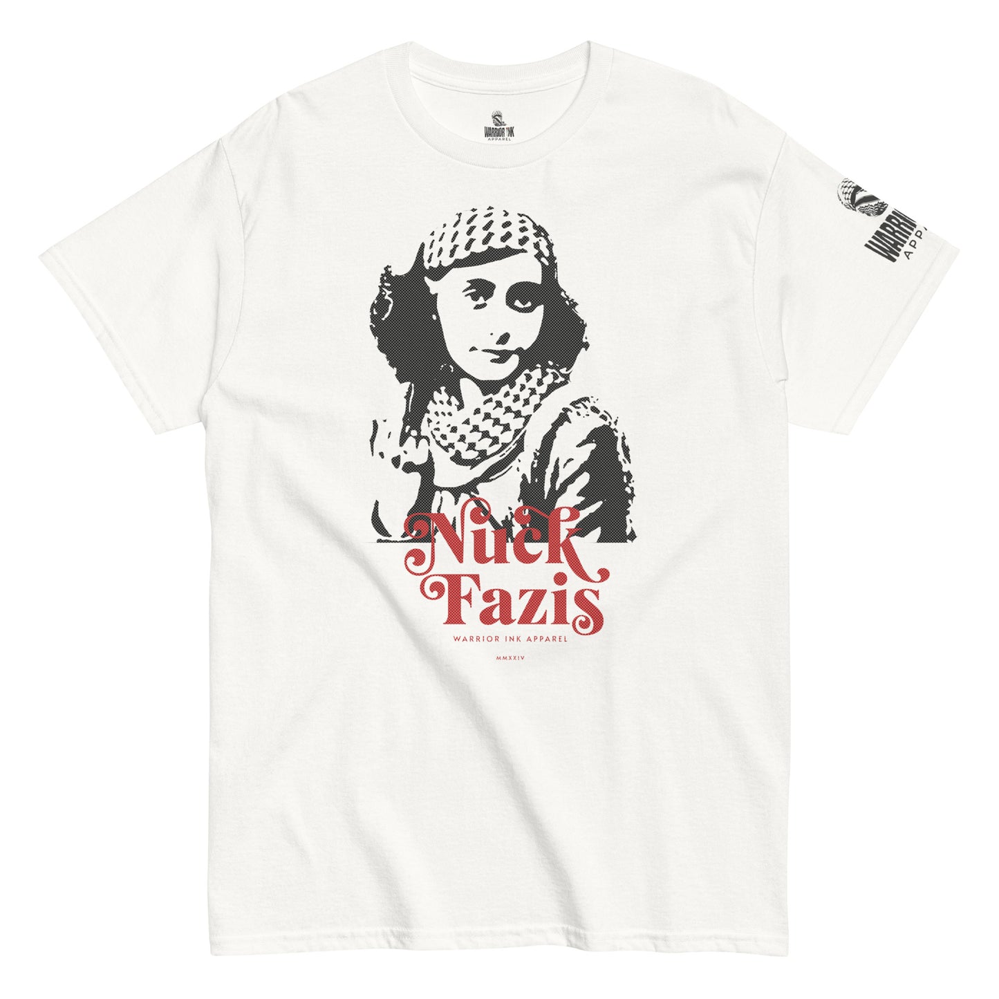 Nuck Fazis anti fascist protest streetwear t shirt in black by Warrior Ink Apparel