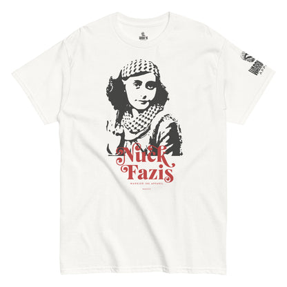 Nuck Fazis anti fascist protest streetwear t shirt in black by Warrior Ink Apparel