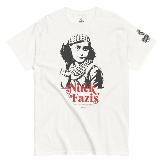 Nuck Fazis anti fascist protest streetwear t shirt in black by Warrior Ink Apparel