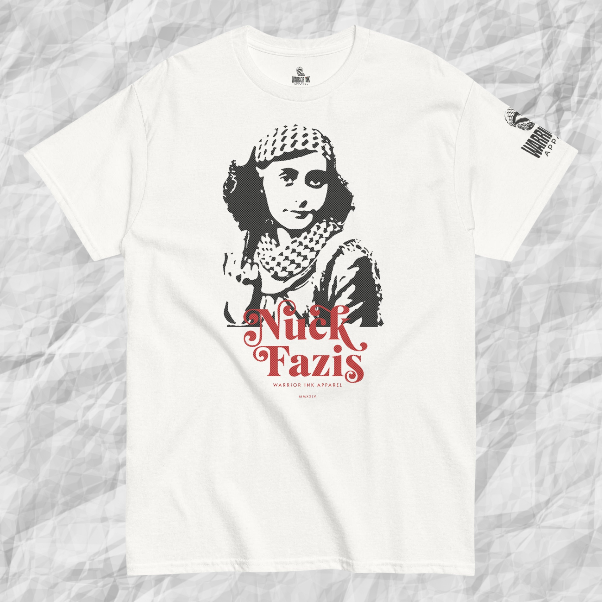 Nuck Fazis anti fascist protest streetwear t shirt in black by Warrior Ink Apparel