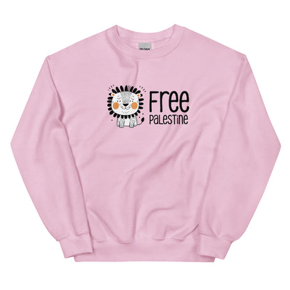 Free Palestine Lion crewneck sweatshirt by Warrior Ink Apparel
