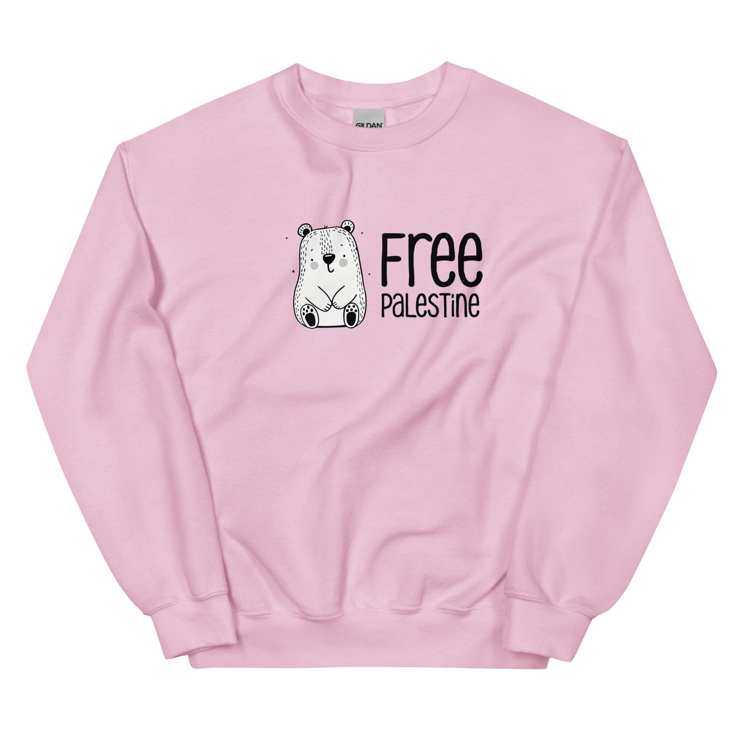 Free Palestine Bear crewneck sweatshirt by Warrior Ink Apparel