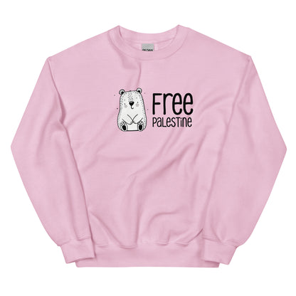 Free Palestine Bear crewneck sweatshirt by Warrior Ink Apparel