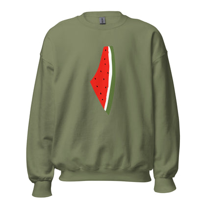 The Watermelon Unisex Sweatshirt - Palestine Warrior Ink