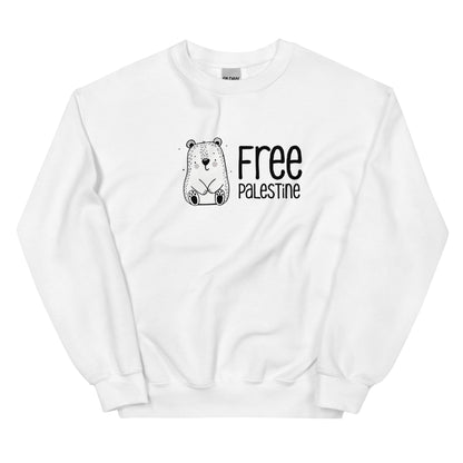 Free Palestine Bear crewneck sweatshirt by Warrior Ink Apparel