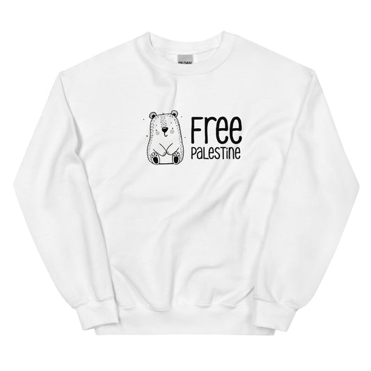 Free Palestine Bear crewneck sweatshirt by Warrior Ink Apparel