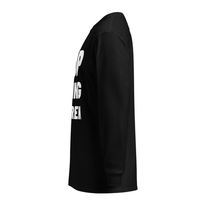 STOP KILLING CHILDREN heavyweight long sleeve protest shirt by Warrior Ink