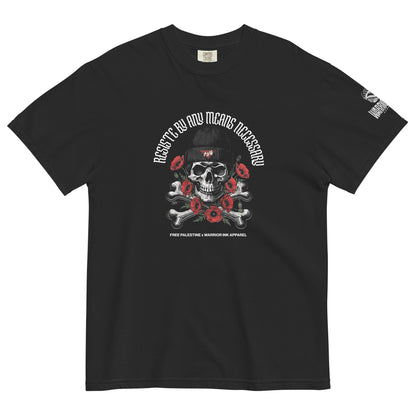 Resist by Any Means Necessary Heavyweight Tee by Warrior Ink Apparel