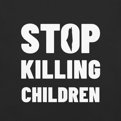 Stop Killing Children black heavyweight t-shirt by Warrior Ink Apparel
