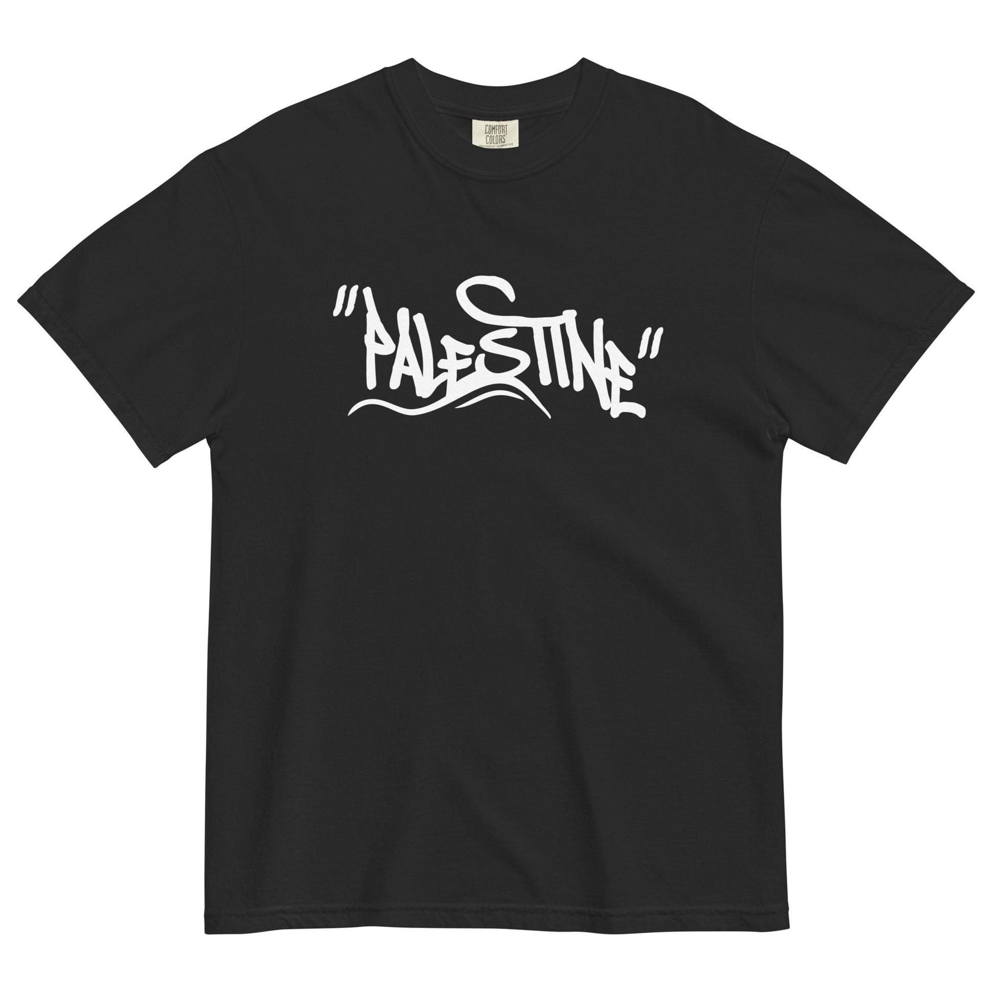 Palestine graffiti heavyweight cotton t-shirt by Warrior Ink Apparel