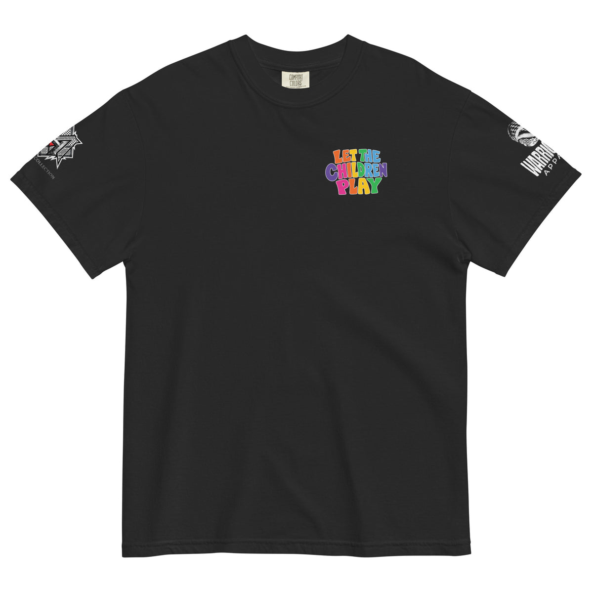 LET THE CHILDREN PLAY Palestine heavyweight graphic tee by Warrior Ink