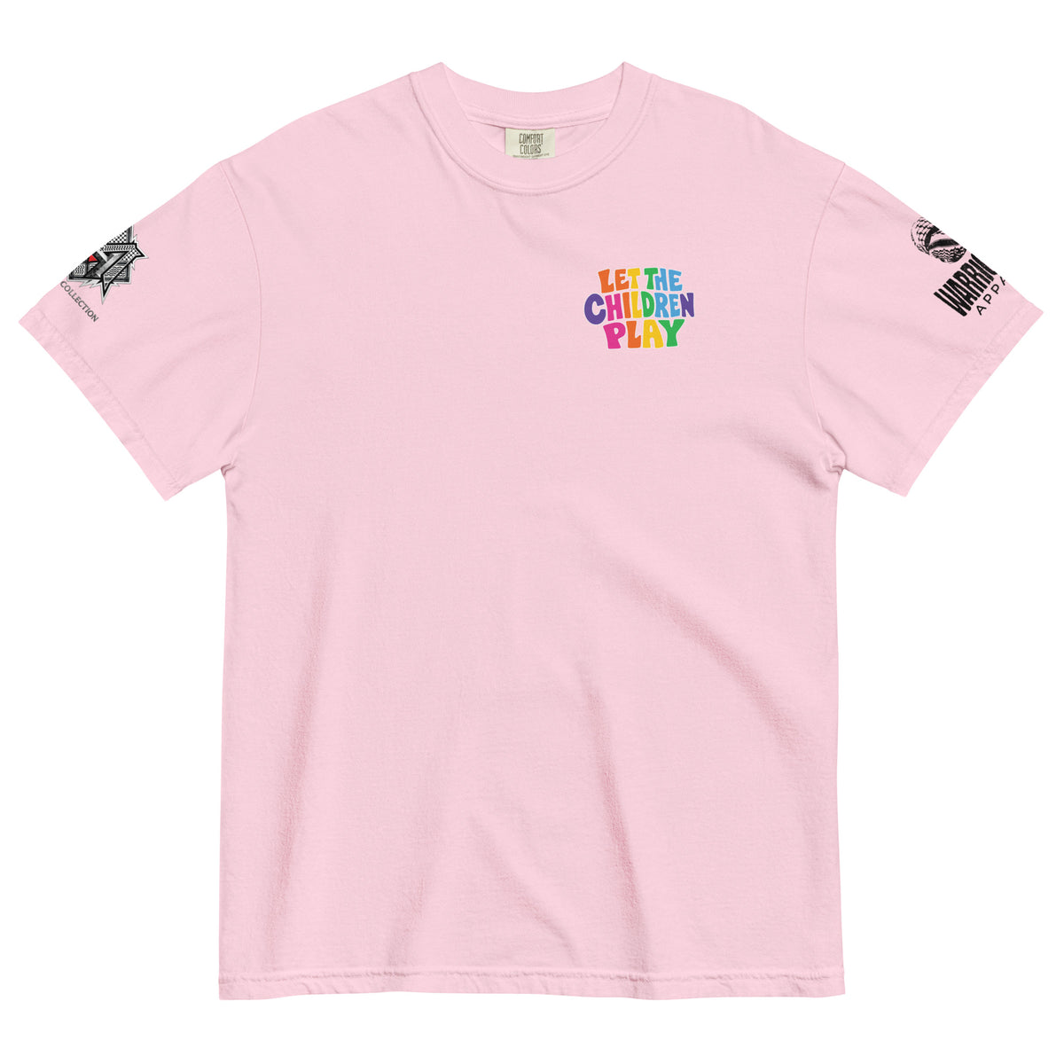 LET THE CHILDREN PLAY Palestine heavyweight graphic tee by Warrior Ink