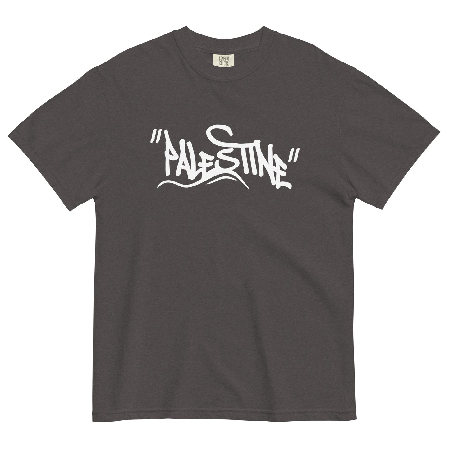 Palestine graffiti heavyweight cotton t-shirt by Warrior Ink Apparel